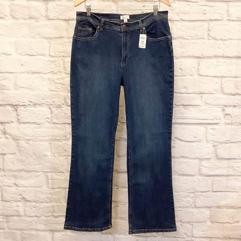 Denim & Co. 16 NWOT Modern Waist Women's Jeans Bootcut Stretch A45113